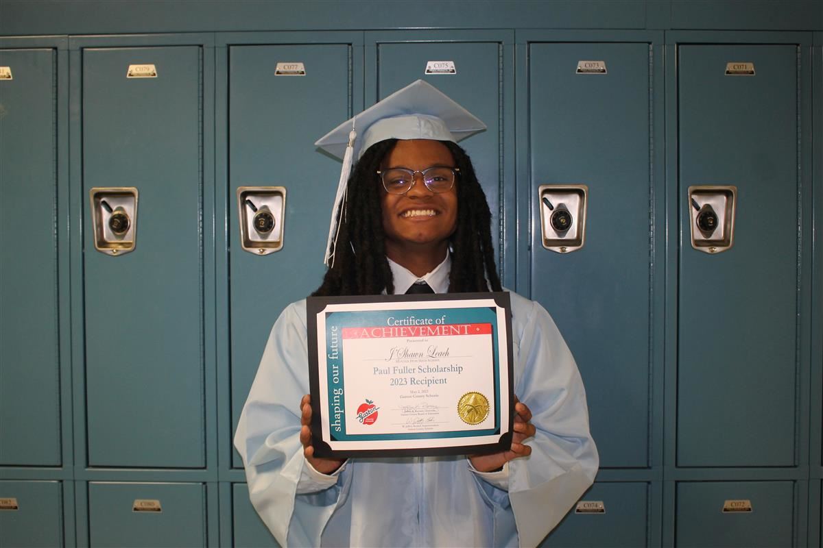 J'Shawn Leach is this years Paul Fuller Schlarship Recipient